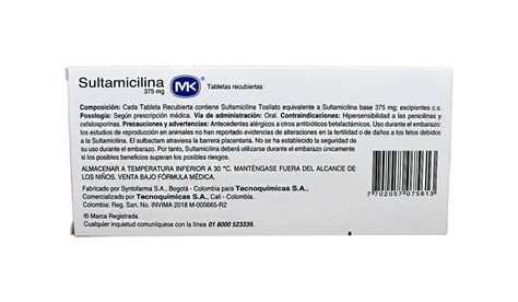 Sultamicilina Mk Mg Tabl Uroccidente