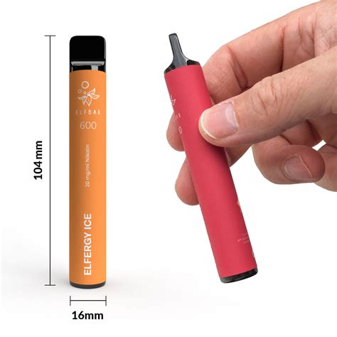 Elfbar 600 Elfergy Strawberry Einweg E Zigarette Vapes Shop