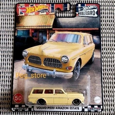 Jual Hot Wheels Premium Volvo P Amazon Estate Yellow Boulevard Ban Karet Shopee Indonesia