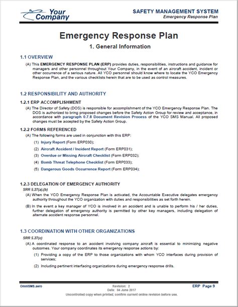 Emergency Response Plan