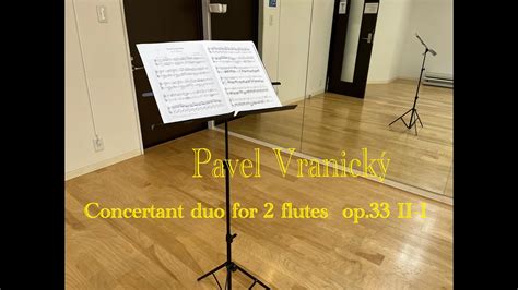 Pavel Vranick Concertant Duo For Flutes Op Youtube