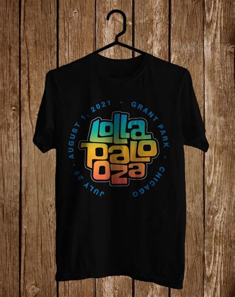 Lollapalooza Music Festival July Front Side Tee Shirt