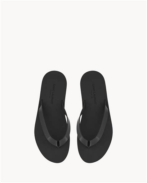 Topanga Flip Flop sandals in Black | Saint Laurent | YSL EN-US