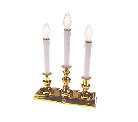 Bethlehem Lights Battery Operated Brass Candle - QVC.com