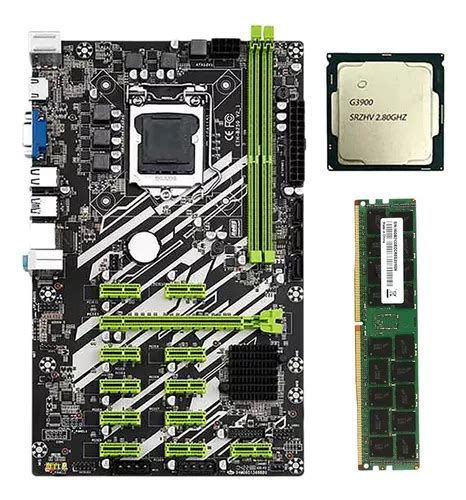 Set De Placa Base Minera B Btc Con Cpu G G Ddr Ram Cuotas