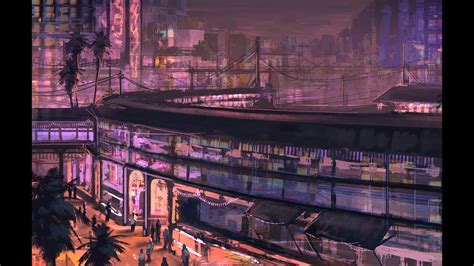 Cyberpunk Night City Concept Art