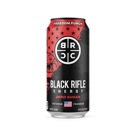 Black Rifle Energy Freedom Punch Zero Sugar Energy Drink, 200mg