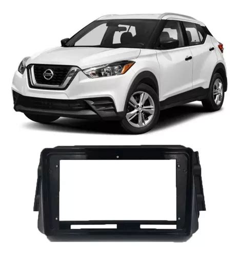 Moldura Nissan Kicks Tela Polegadas Multmidia Black Piano