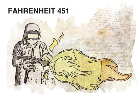 Fahrenheit 451 Illustration Set by Luis Caballero at Coroflot.com