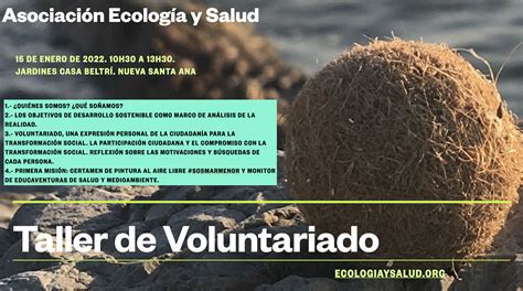 Taller De Voluntariado Asociaci N Ecolog A Y Salud