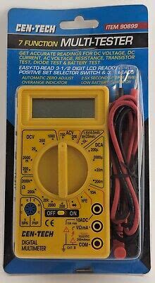 CEN TECH 7 Function Digital MultiMeter Multi Tester 90899 NEW EBay