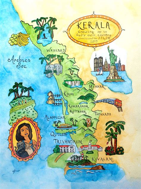 Kerala Province, India map :: Behance