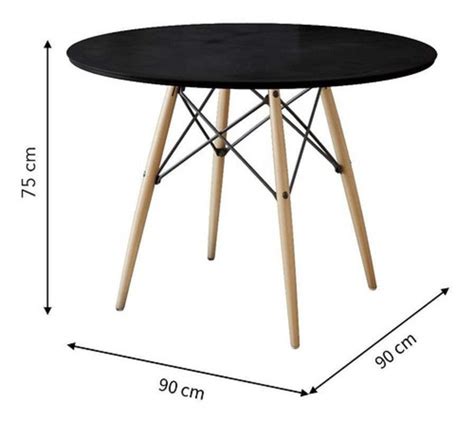 MESA REDONDA DE MADEIRA 90CM MadeiraMadeira