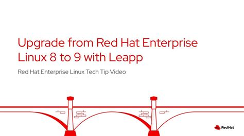 Use Leapp To Upgrade From Red Hat Enterprise Linux To Rhel In Place