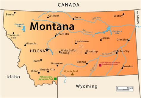 Montana On USA Map