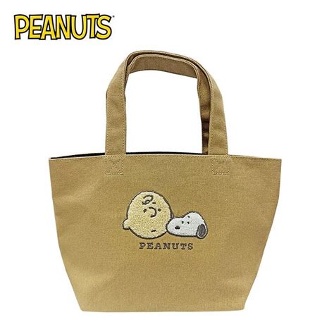 史努比 帆布手提袋 便當袋 午餐袋 Snoopy Peanuts－金石堂