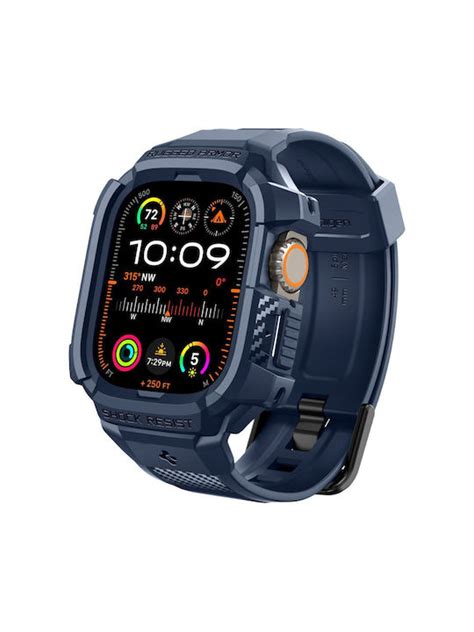 Spigen Rugged Armor pro σε Μπλε χρώμα για το Apple Watch Ultra 1 2