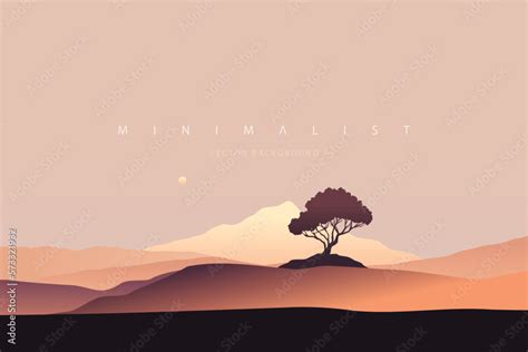 Minimalist Landscape Aesthetic Background Wallpaper Creative Modern Paint Abstract Nature Art