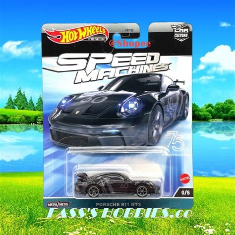 HOT WHEELSTM PREMIUM CAR CULTURE SPEED MACHINES PORSCHE 911 GT3 BLACK CHASE Shopee Singapore