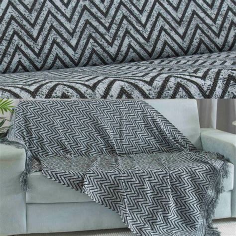 Manta Xale Para Sof P Luxor Jacquard Preta Elo