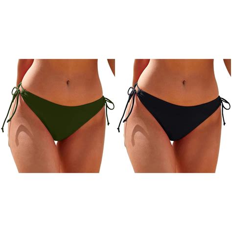 Pack Women Plus Size High Waist Bikini Bottoms Swim Briefs Beach Shorts Ruched Bottom High Cut