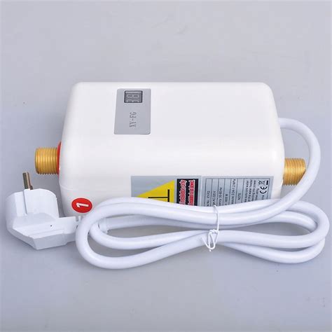 Instant Water Heater W Mini Electric Tankles Hot Water Heater Digital Display For Bathroom