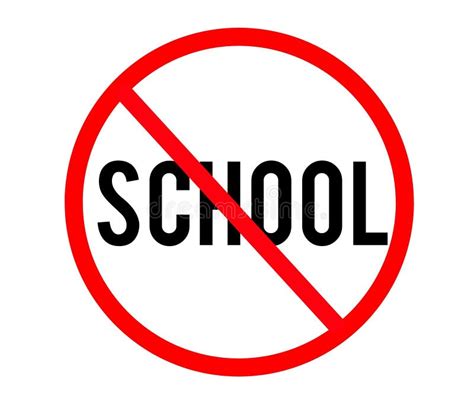 School Ban Icon Stock Illustration Illustration Of Signage 227817183