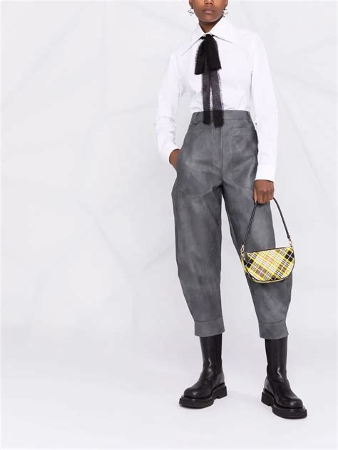 Valentino Pointed Collar Pussy Bow Blouse In Weiss ModeSens