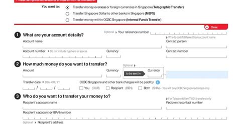 Ocbc Telegraphic Form ≡ Fill Out Printable Pdf Forms Online