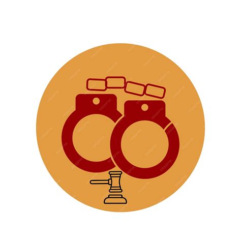 Premium Vector | A pair of handcuffs crime and punishment symbol