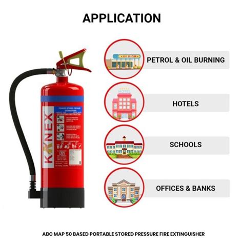 ABC Fire Extinguisher MAP 90 Based Portable Stored Pressure 9 Kg At