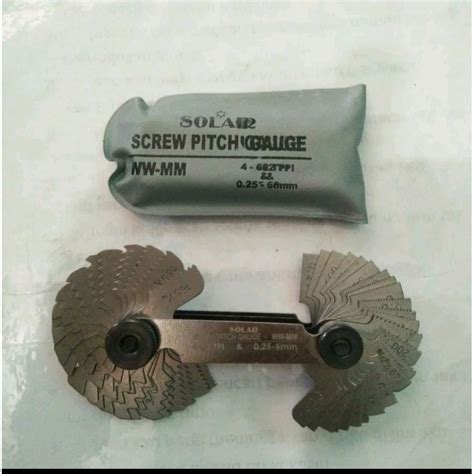 Jual Mal Ulir Mal Drat Screw Pitch Gauge Solar Inchi Dan Standart