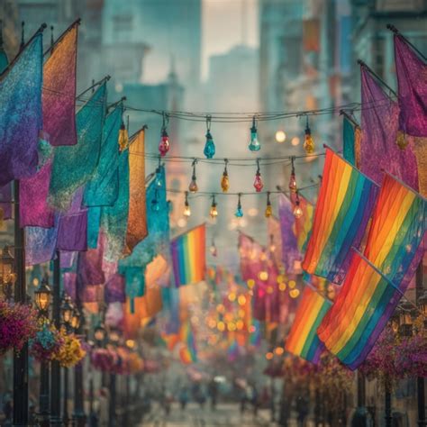 pride flags parade poster  stock photo public domain pictures