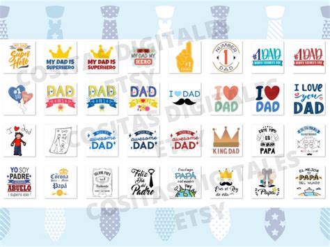 Bundle Cliparts Vectores D A Del Padre Father S Day Pap Etsy