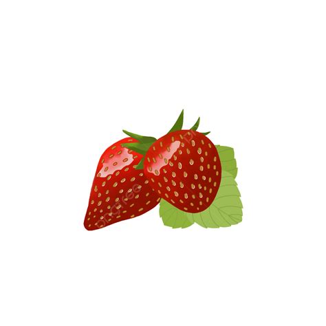 Fresh Strawberries Png Transparent Two Fresh And Sweet Strawberries