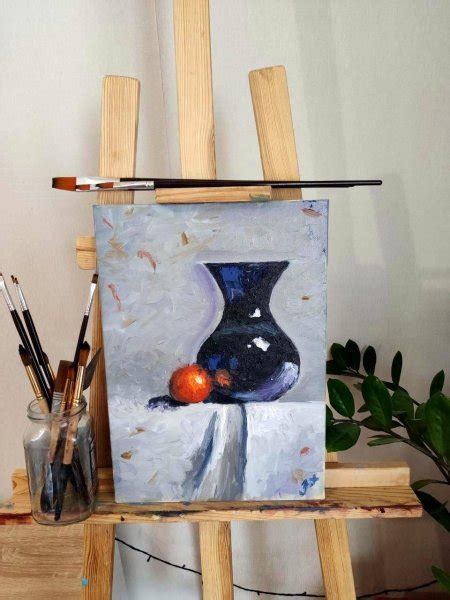 Blue vase Painting by ANASTASIIA NAUMENKO - Jose Art Gallery