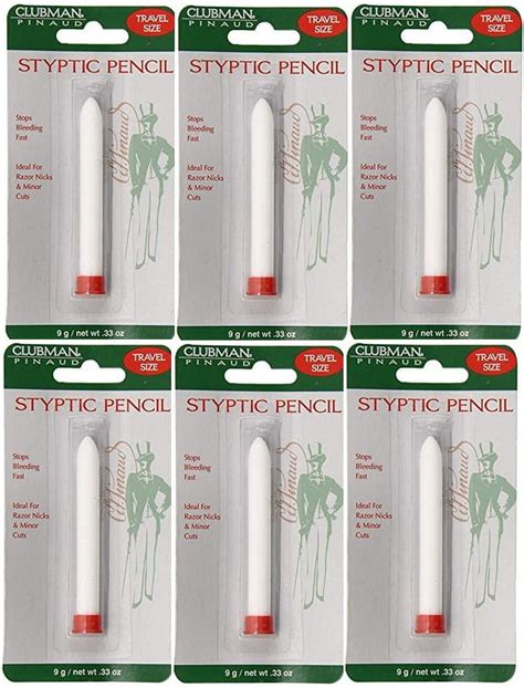 Clubman Pinaud Styptic Pencil For Affected Areas Moistens With Water