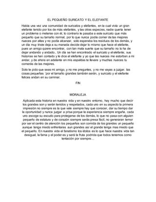 El pequeño suricato y el elefante PDF