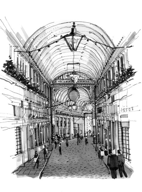 Leadenhall Market | shoreditchsketcher