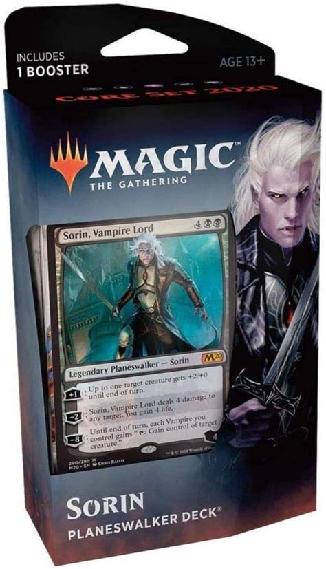 Magic The Gathering MTG Core Set 2020 Planeswalker Deck Sorin Con