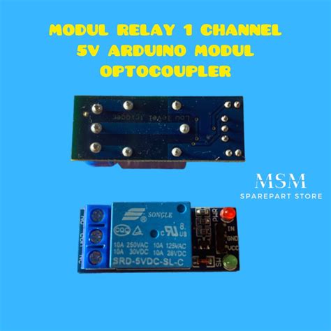 Jual MODUL RELAY 1 CHANNEL 5V ARDUINO MODUL OPTOCOUPLER Shopee Indonesia