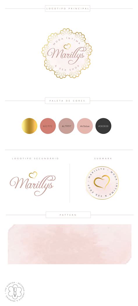 Identidade Visual Marillys Moda Intima Sex Shop On Behance