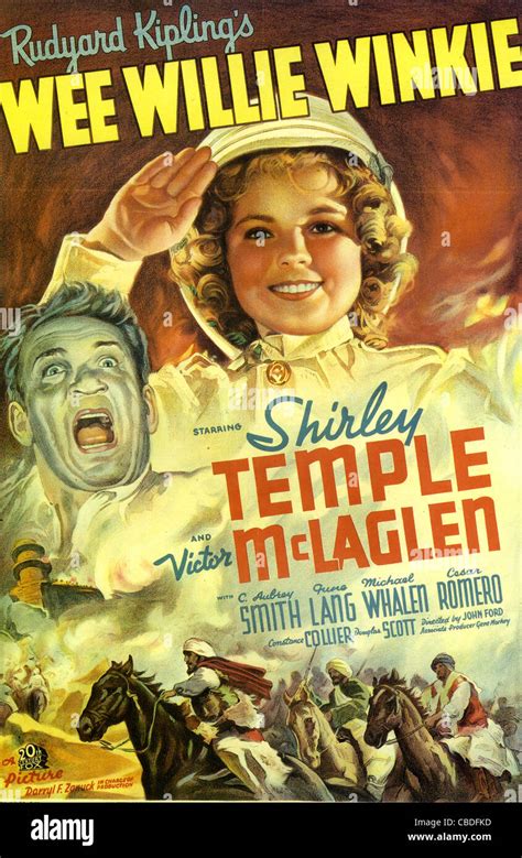 Wee Willie Winkie Cartel De 1937 20th Century Fox Film Con Shirley Temple Fotografía De Stock