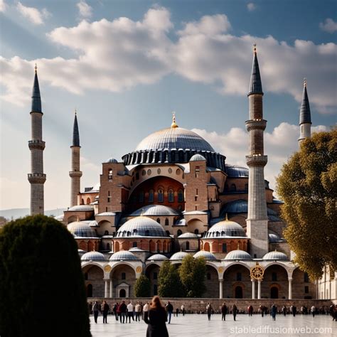 Hagia Sophia Mosque Details Stable Diffusion Online