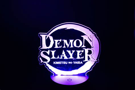 Demon Slayer Logo LED Light Demon Slayer Acrylic Light - Etsy