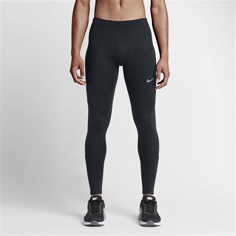 Nike Mens Dri Fit Essential Running Tights Black Tennisnuts