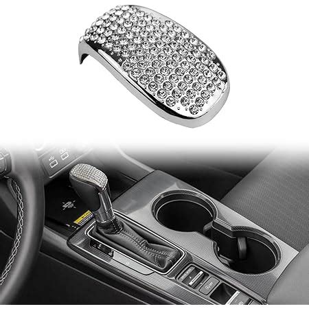 Amazon X AUTOHAUX Auto Car Gear Shift Knob Cover Sticker Stainless