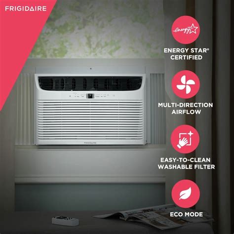 Frigidaire Fhwc253wb2 25 000 Btu Window Air Conditioner With Slide Out Chassis Multi Direction