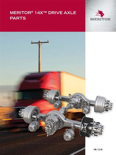 Meritor 14x Driveaxle Parts Catalog Pdf Gear Axle