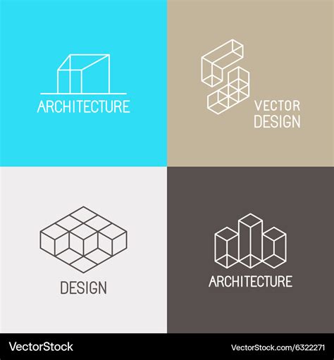 Architecture Logos Royalty Free Vector Image VectorStock